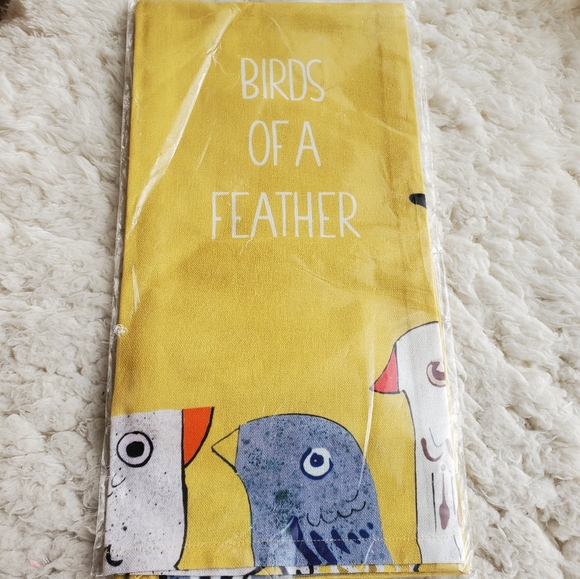 Anthropologie "Birds of a Feather" dish towel - Picture 2 of 4
